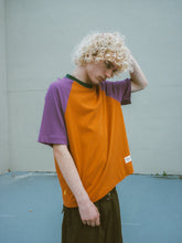 filthy® raglan tee (orange/purple)