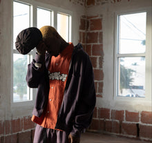 filthy® graph button up shirt (orange)