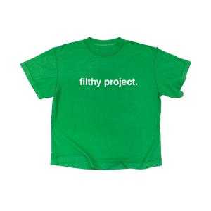 filthy® expert level graphic design tee green (boxy)