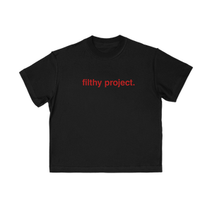 filthy® expert level graphic design tee black