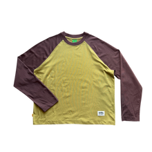 filthy® raglan long sleeve (lime/brown)