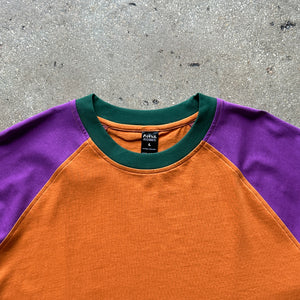 filthy® raglan tee (orange/purple)