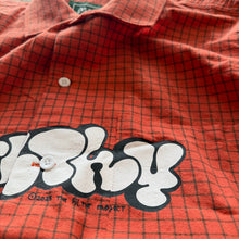 filthy® graph button up shirt (orange)