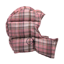 filthy® plaid puffer hood (pink)