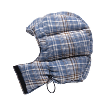 filthy® plaid puffer hood (blue)