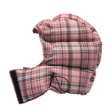 filthy® plaid puffer hood (pink)