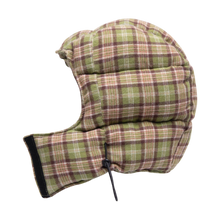 filthy® plaid puffer hood (green)