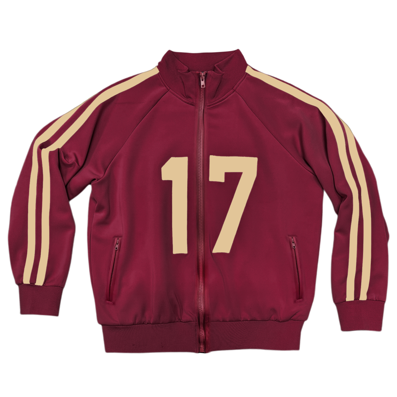 filthy® 2-Stripe track Jacket maroon – the filthy project®