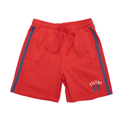 filthy® varsity PE short (red)