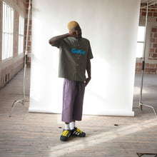 filthy® graph button up shirt (olive)