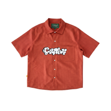 filthy® graph button up shirt (orange)
