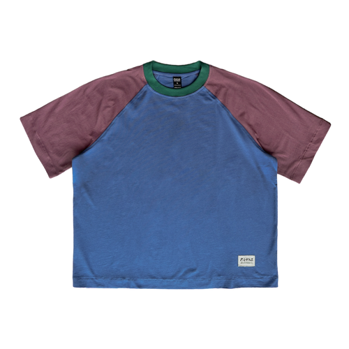 filthy® raglan tee (navy/burgundy)