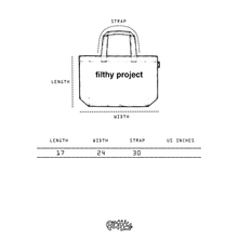 filthy® reversible tartan tote sack