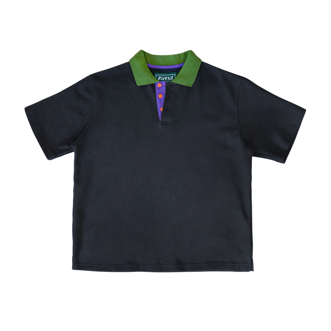 filthy® blockstar polo (faded black)