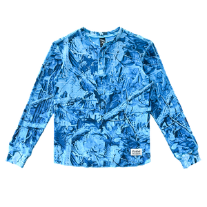 filthy® camo thermal henley (blue)