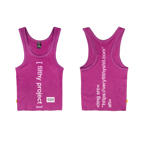 filthy® coding tank (pink)
