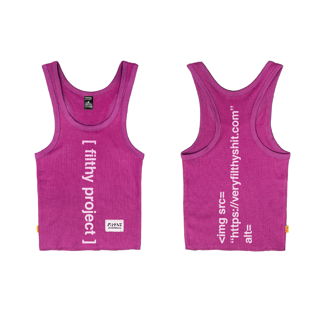 filthy® coding tank (pink)