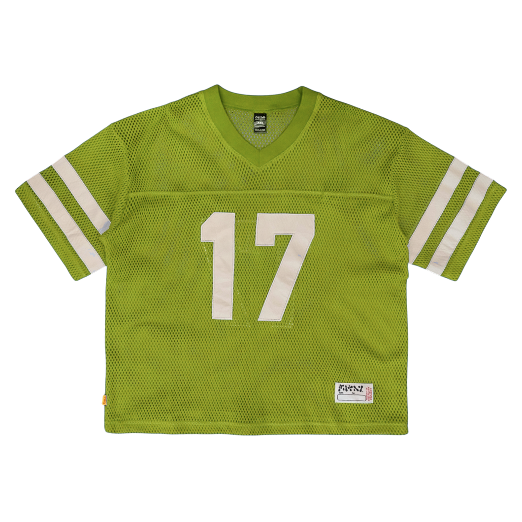 filthy® fishnet football jersey (lime)