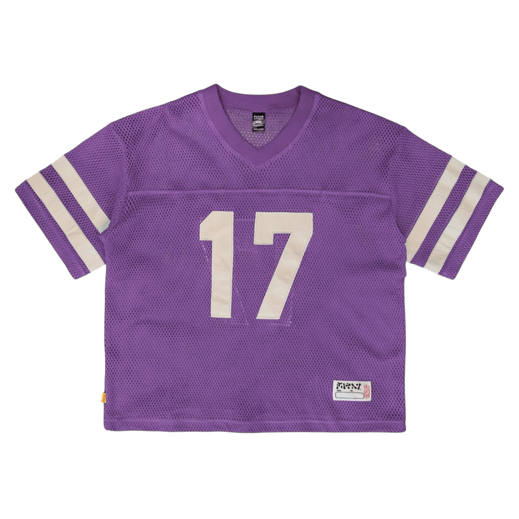 filthy® fishnet football jersey (purple)