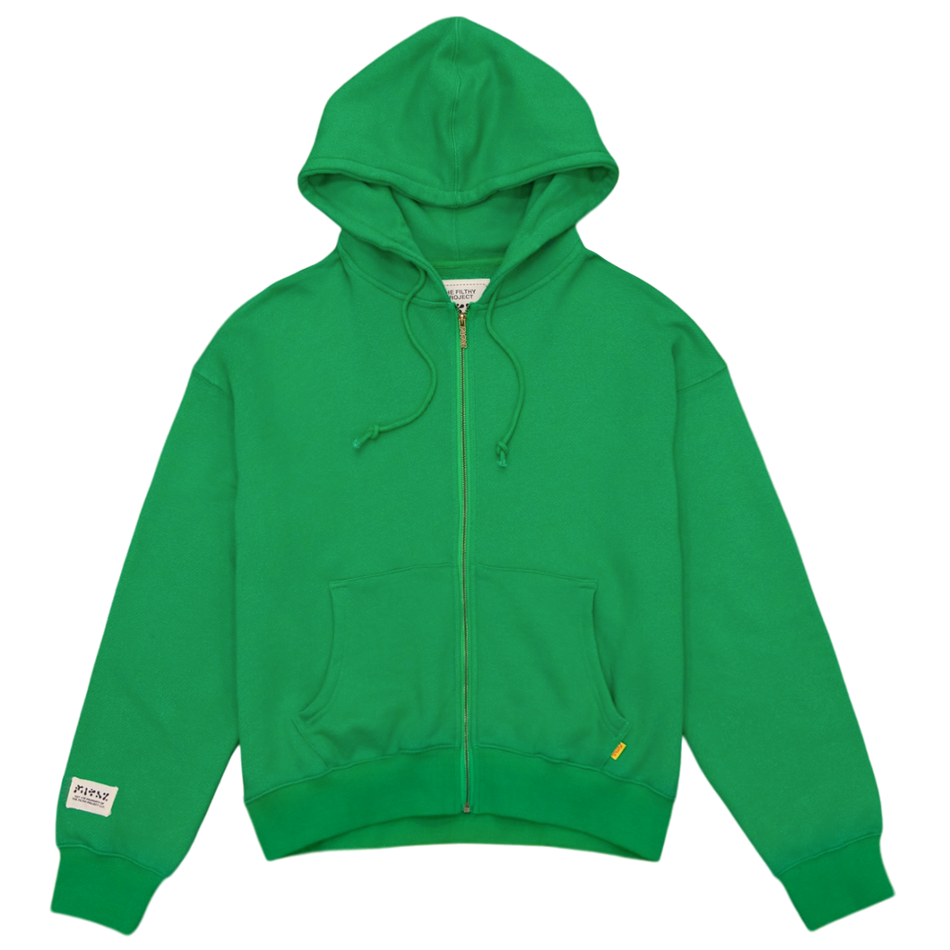 filthy® lightweight zip-up (green)