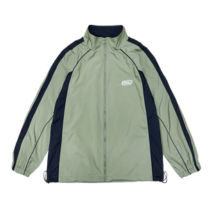 filthy® nylon track jacket (Moss / Black)