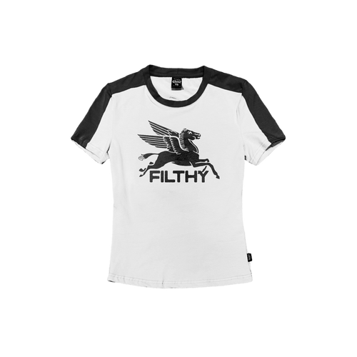 filthy® pegasus baby tee (white)