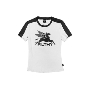 filthy® pegasus baby tee (white)