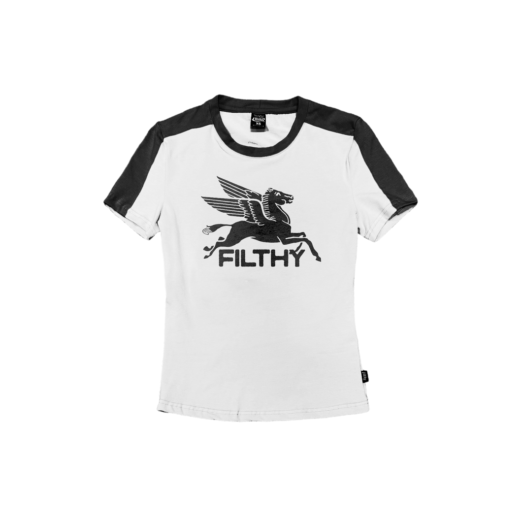 filthy® pegasus baby tee (white)