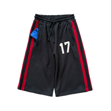 filthy® 17 varsity sweatshorts (faded black)