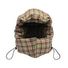 filthy® plaid puffer hood (green)