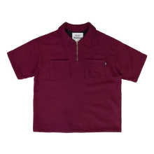 filthy® french terry qtr-zip shirt (maroon)