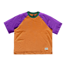 filthy® raglan tee (orange/purple)