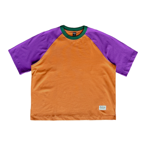 filthy® raglan tee (orange/purple)