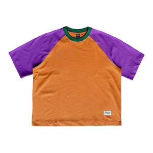 filthy® raglan tee (orange/purple)