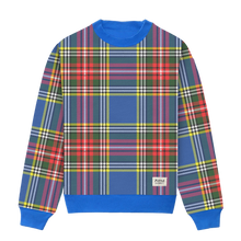 filthy® reversible sweatshirt blue tartan