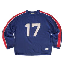 filthy® stripe knit sweater (navy)