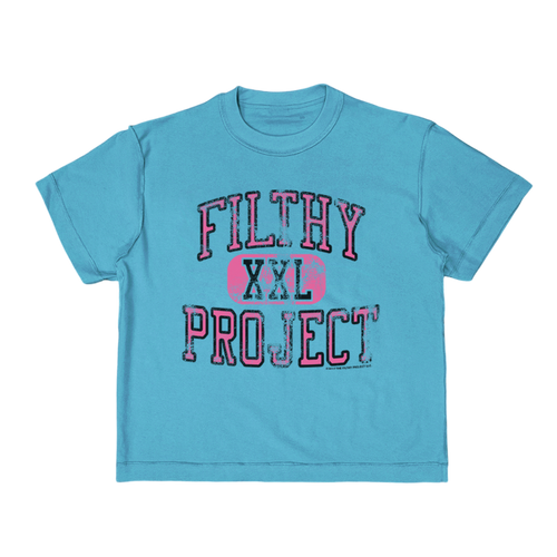 filthy® varsity tee baby blue