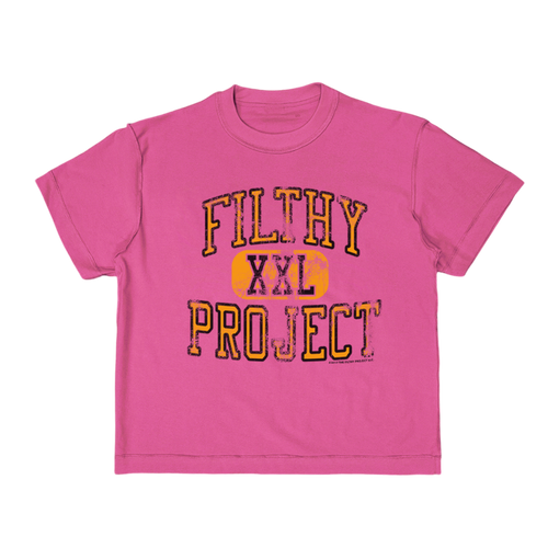 filthy® varsity tee baby pink