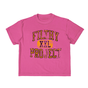 filthy® varsity tee baby pink