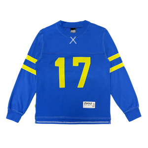 filthy® vintage football ls tee blue