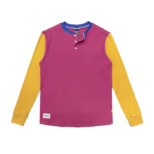 filthy® waffle henley pink