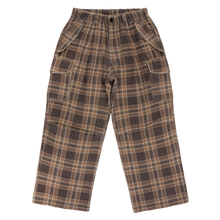 filthy® wide-leg cargo (brown plaid)