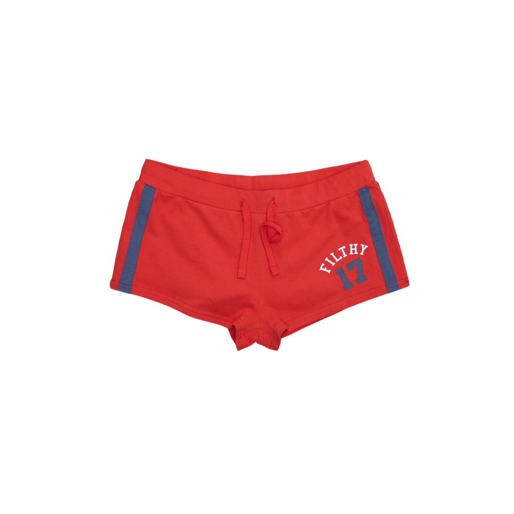 filthy® womens PE short (red)
