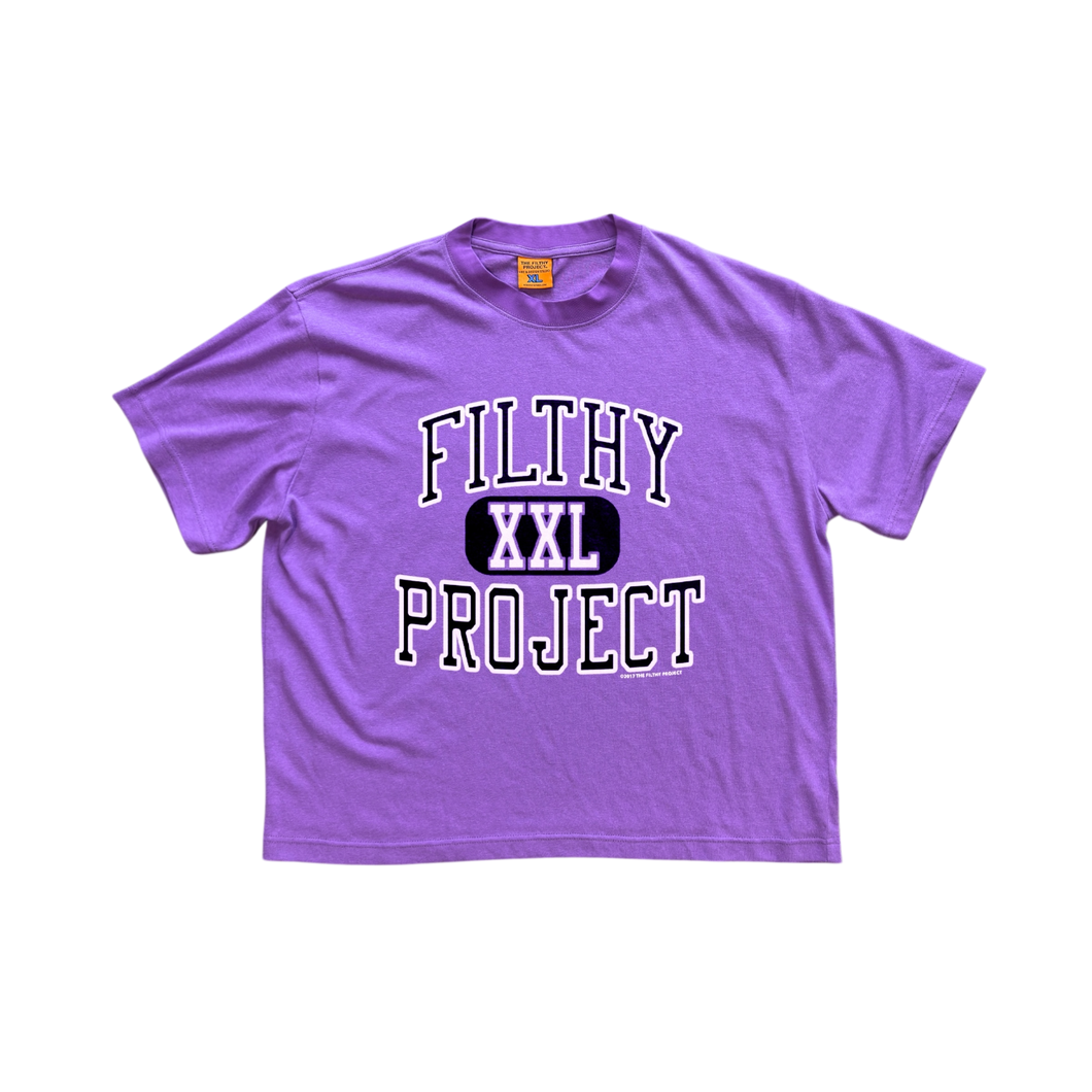 filthy® varsity tee (purple)