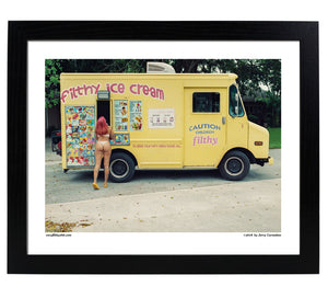 14x11 filthy ice cream poster