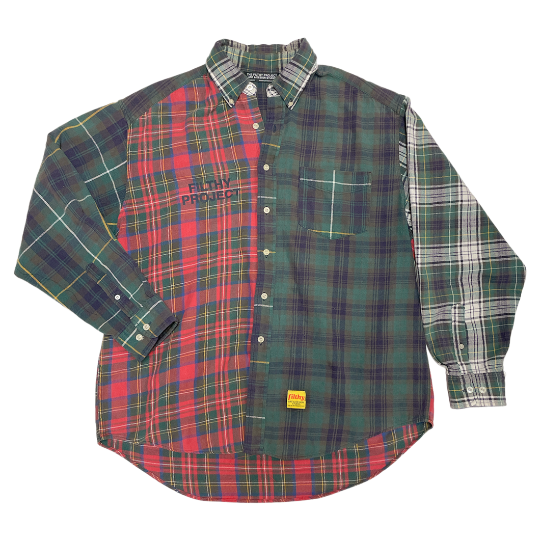 filthy® 1of1 vintage patch block flannel (XLARGE)